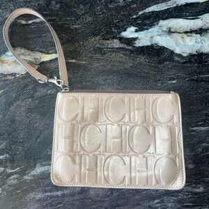 Carolina Herrera Beige Wristlet